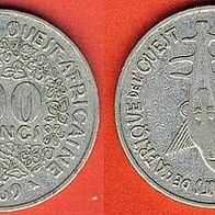 Westafrikanische Staaten Quest 100 Francs 1969