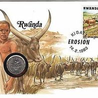 Numisbrief Rwanda, 2 Francs 1970 unc, ##321