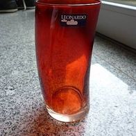 Schönes rotes Deko Glas von Leonardo