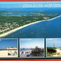Seebäder auf Usedom , Seebäder Ahlbeck, Heringsdorf, Bansin gelaufen 2001 (162)