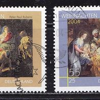 2429 2430 gestempelt Weihnachten Bund 2004