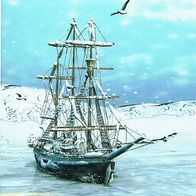 Altes Segelschiff im Eis - Schmuckblatt 12.1