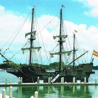 Altes Segelschiff unter spanischer Flagge - Schmuckblatt 13.1