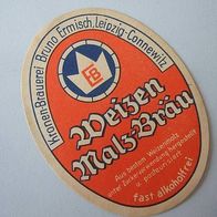 1 DDR-Bier-Etikett - Kronen-Brauerei Ermisch, Leipzig