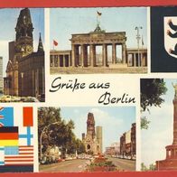 Grüße aus Berlin Mehrbild Ansichtkarte gelaufen 70 ziger Jahre (198)