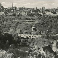 alte AK Rothenburg ob der Tauber, Blick über d Stadt