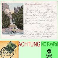 Bodethal, Harz, Bodethor, gelaufen 1900