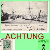 Wilhelmshaven Werftbassin 1904 Nr. 2123