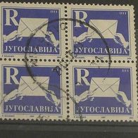 Jugoslawien, MNr.2607(4), Viererblock gestempelt