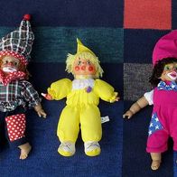 3 Nette Clown-Puppen