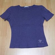 schumacher Shirt lila-meliert BW Stickerei L M