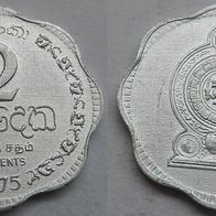 Sri Lanka 2 Cents 1975 ## S17