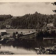 Die Zschopau bei Lauenhahn 1953 - gelaufen aus Nachlass -al-