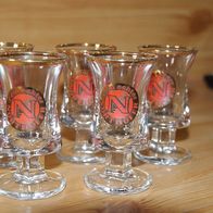 5 Schnapsgläser "NORTHOFER", wie neu