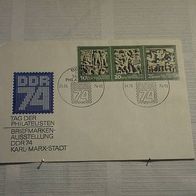 DDR, MNr.1988/90, auf FDC