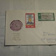 DDR, MNr.2086/88 auf 2 FDC mit Zusatzporto......