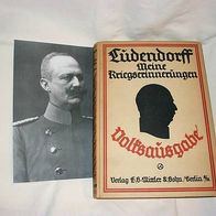 Ludendorff, Kriegserinnerungen, Volksausgabe 1921