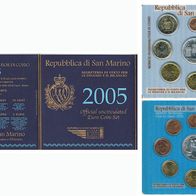 SAN MARINO 1 Cent - 5 Euro 2005 - UNC