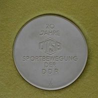 Medaille Meissen 20 Jahre DTSB mit Etui
