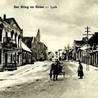 LYCK - Straße mit Restaurant - 1915 - Repro !!!
