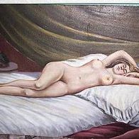Ölgemälde - "Liegende Liane"- 1957 - 66 x 41cm !!!
