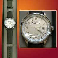 neue Herren-Armbanduhr Magnum Quarzuhr Tagesdatum