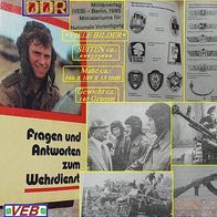 DDR * Militaria * NVA-Buch * Fragen + Antworten zum Wehrdienst