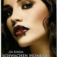 AXE Dark Temptation : Werbe-Postkarte mit Model Afra Vazquez