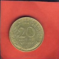 Frankreich 20 Centimes 1981