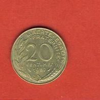 Frankreich 20 Centimes 1987