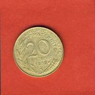 Frankreich 20 Centimes 1989