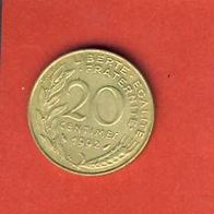 Frankreich 20 Centimes 1992