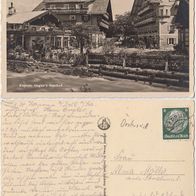 Kaprun 1938 Orglers Gasthaus Foto AK gelaufen mit Briefmarke Top