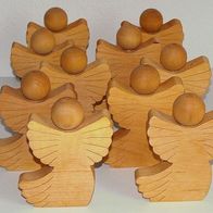 10 Engel aus Holz