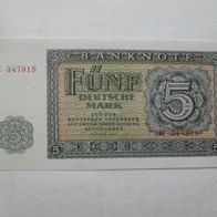 5 Mark Deutsche Mark 1955 DDR Geldschein kassenfrisch