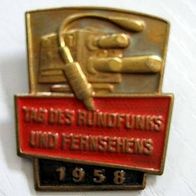 DDR Abzeichen Anstecker * Tag des Rundfunks und Fernsehens 1958