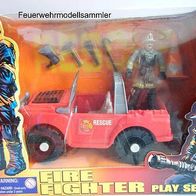 Fire Squad Aktionfigur Feuerwehr Fire Fighter mit Auto