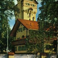 92655 Grafenwöhr / Opf. Wasserturm mit Forsthaus um 1965