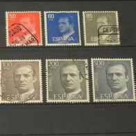 Spanien, MNr.2513/19 y´, Teilsatz gestempelt