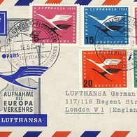 Deutsche Lufthansa Prachtbrief 16.5.1955