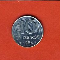 Brasilien 10 Cruzeiros 1984