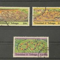 Trinidad & Tobago, MNr.663,665,666 gestempelt