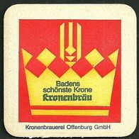 ALT ! Bierdeckel Kronenbrauerei Offenburg GmbH Ortenaukreis Baden-Württemberg