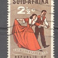 Südafrika, 1962, Mi. 310, Volksspiele, Tanz, 1 Briefm., gest.