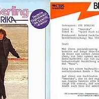 7"BERLING, Ute/ Nannini, Gianna · Amerika (Promo 1980)