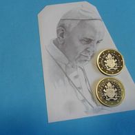Vatikan 2017 und 2018 1 Euro PP Papst Franziskus * *