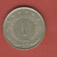 Jugoslawien 1 Dinar 1978