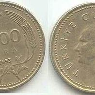Münze Türkei 1000 Lira1993 ## Li