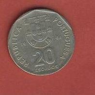 Portugal 20 Escudos 1986