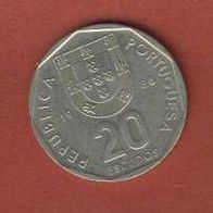 Portugal 20 Escudos 1988